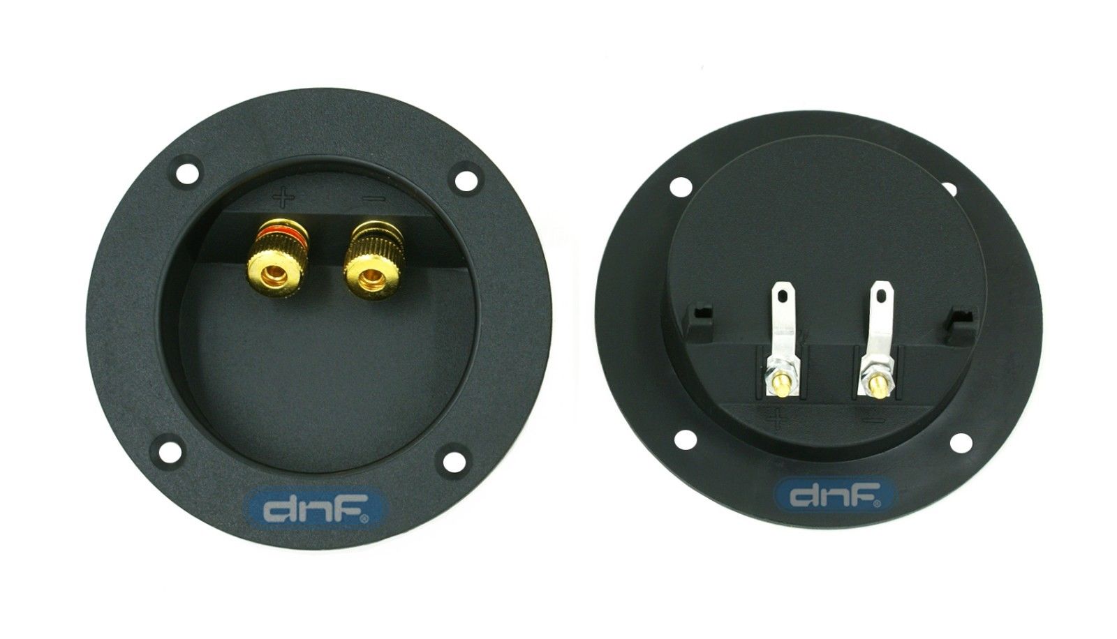 2 PACK SPEAKER BOX ROUND TERMINAL CUP CONNECTOR SUBWOOFER ENCLOSURE SHIPS FREE!